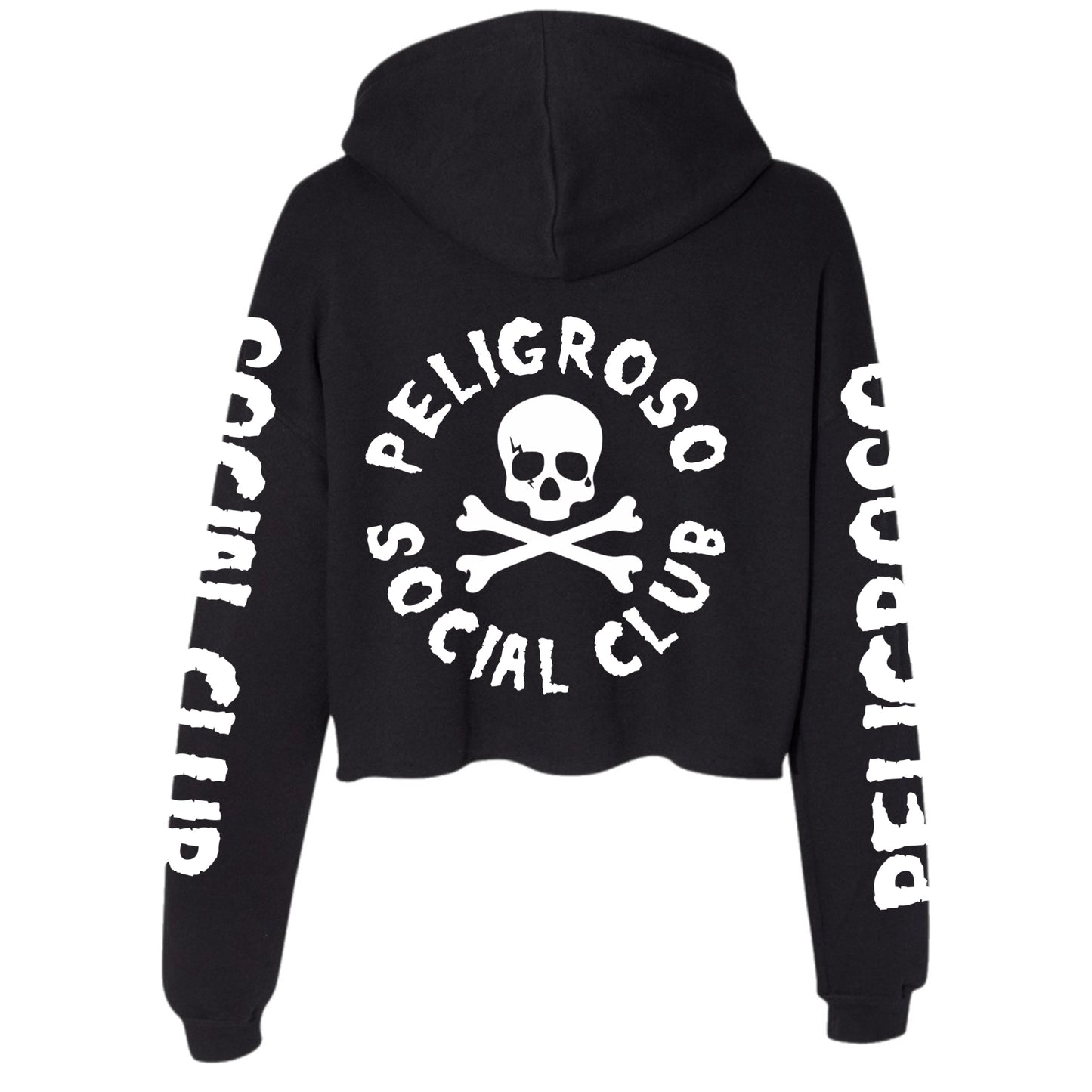 Peligroso Allover Crop hoodie
